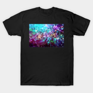 Abstract Painting - City Highway Lights at Night T-Shirt